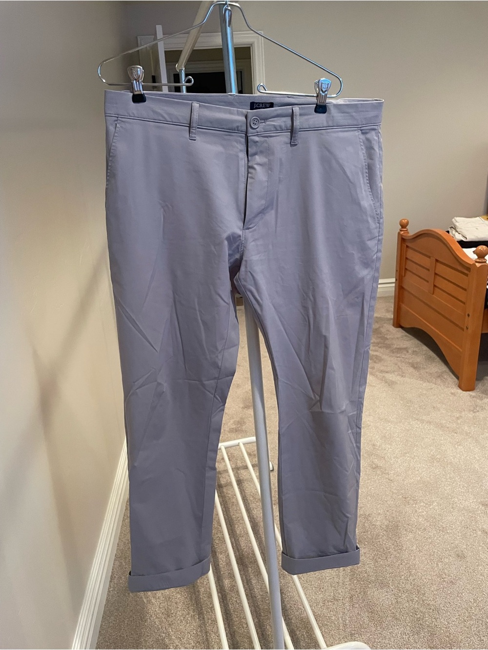 J. Crew Men's ‘Tech Pants’ in Light Gray